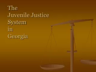 The  Juvenile Justice  System  in Georgia