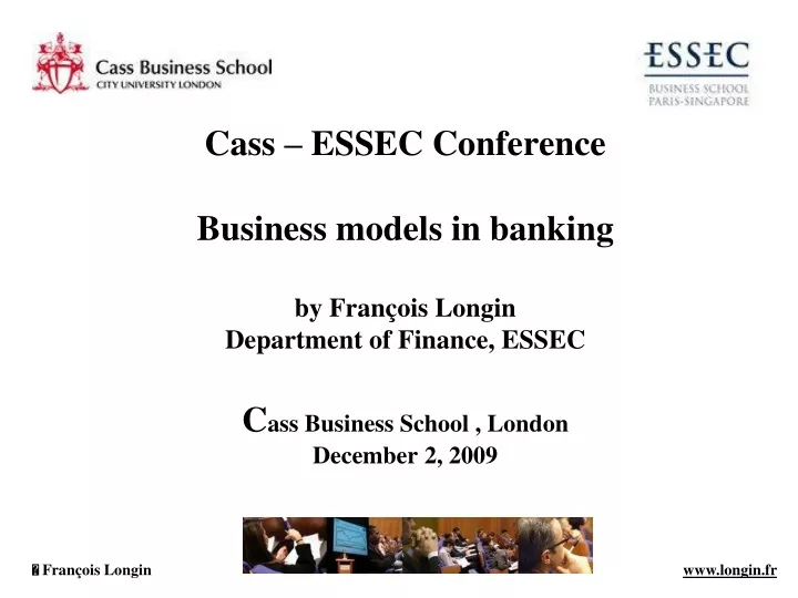 cass essec conference business models in banking