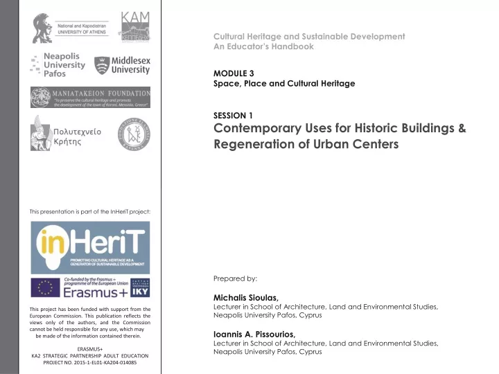 cultural heritage and sustainable development