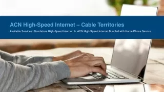 ACN High-Speed Internet – Cable Territories