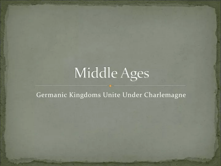 middle ages