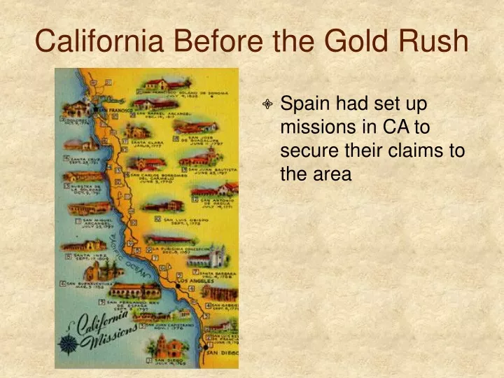 california before the gold rush