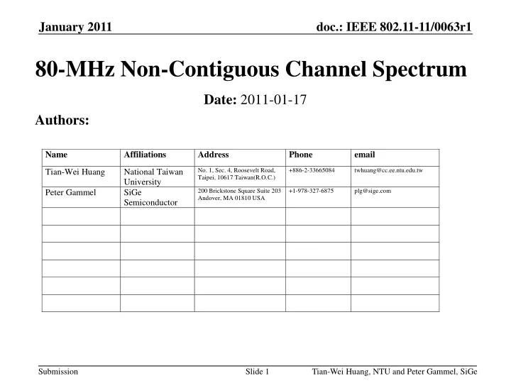 80 mhz non contiguous channel spectrum