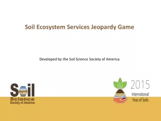 Soil Ecosystem Services Jeopardy Game