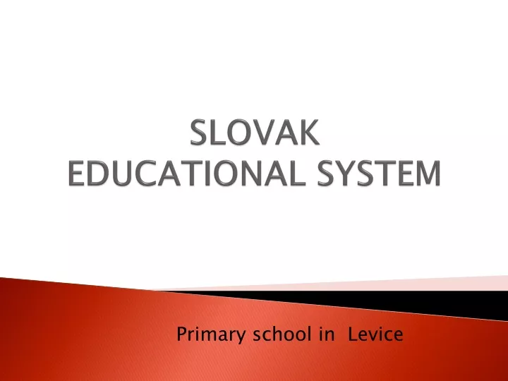 slovak educational system