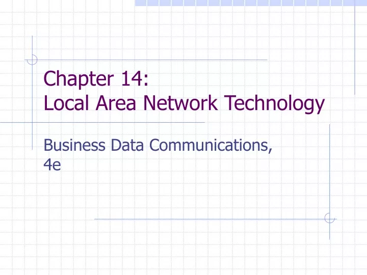chapter 14 local area network technology