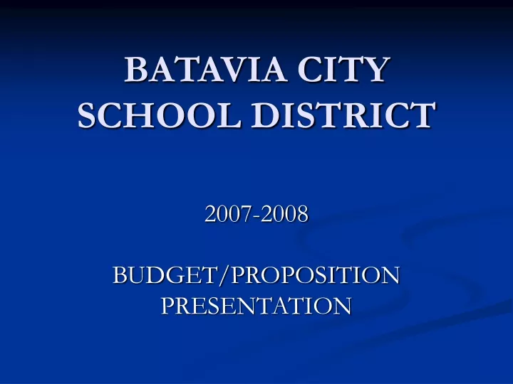 batavia city school district