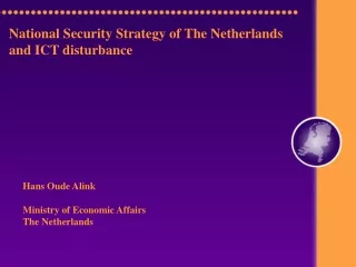 National Security Strategy of The Netherlands and ICT disturbance