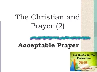 The Christian and  Prayer (2)