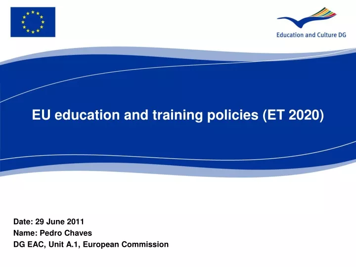 eu education and training policies et 2020