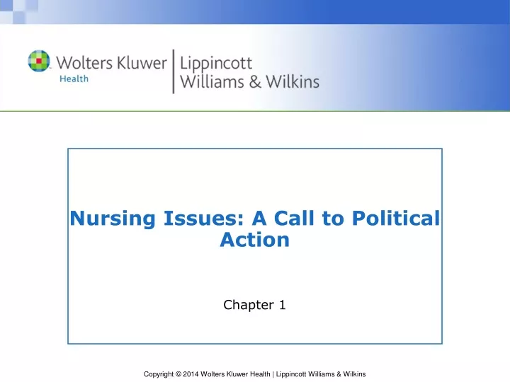 nursing issues a call to political action