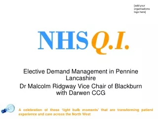 Elective Demand Management in Pennine Lancashire