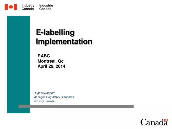 e labelling implementation