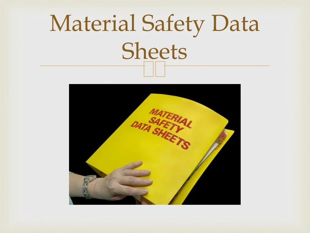 Ppt Msds Chemical Safety Powerpoint Presentation Free Download