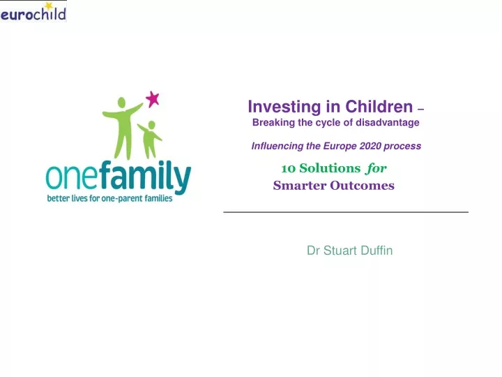 investing in children breaking the cycle