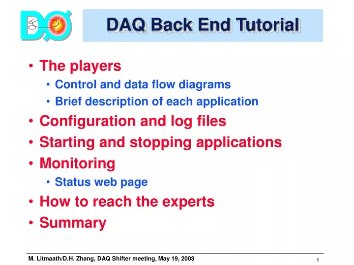 daq back end tutorial