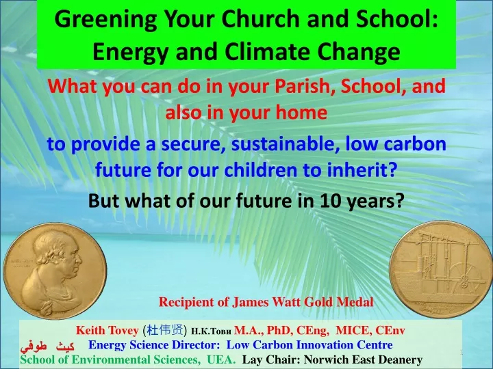 greening your church and school energy and climate change