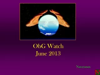 ObG Watch  June 2013