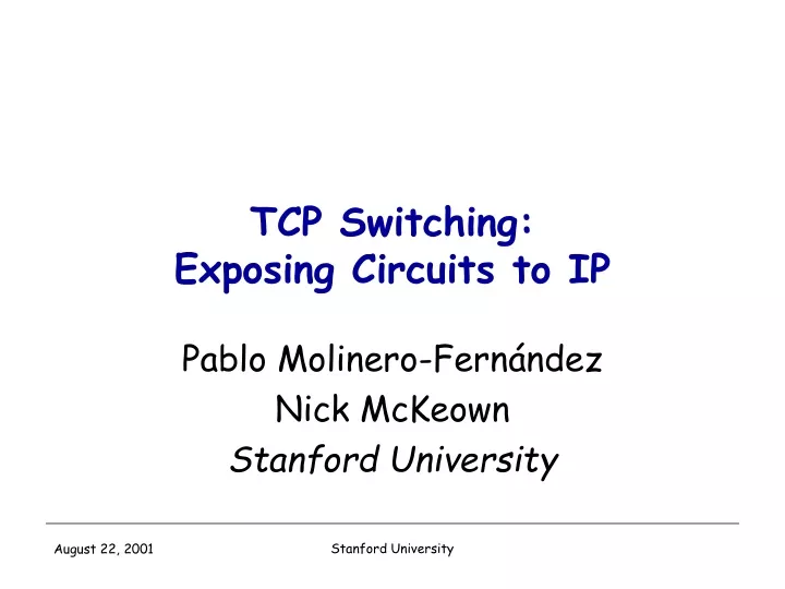 tcp switching exposing circuits to ip
