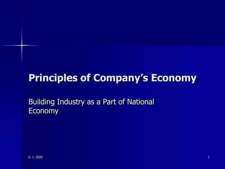 principles of company s economy