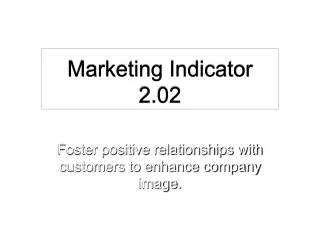 Marketing Indicator 2.02