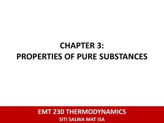 EMT 230 THERMODYNAMICS SITI SALWA MAT ISA