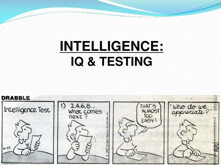 intelligence iq testing