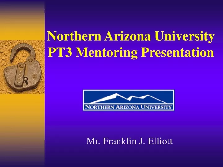 northern arizona university pt3 mentoring