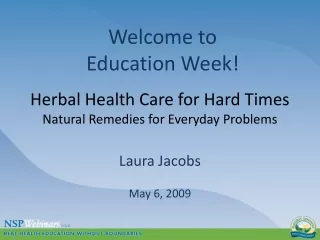 Herbal Health Care for Hard Times Natural Remedies for Everyday Problems