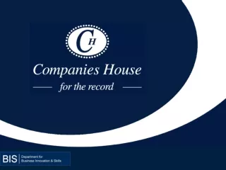 REVIEW OF THE UK REGISTER OF COMPANIES