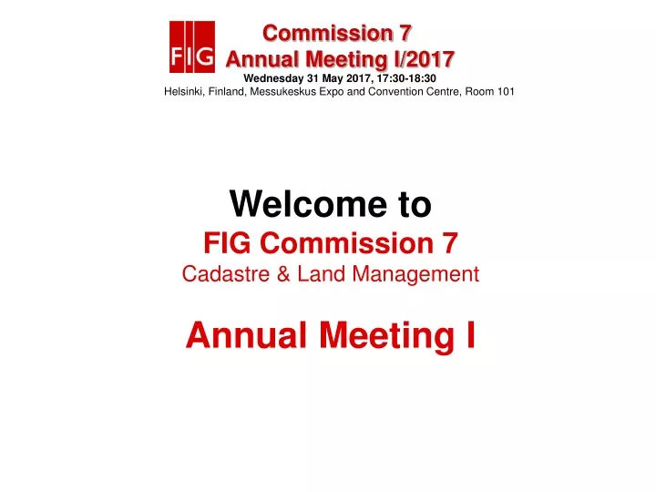 welcome to fig commission 7 cadastre land