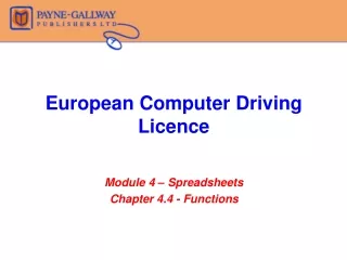 European Computer Driving Licence