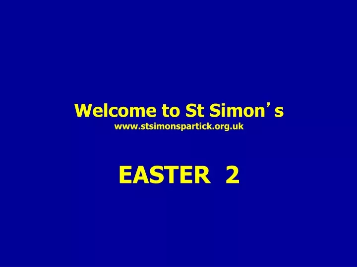 welcome to st simon s www stsimonspartick org uk easter 2