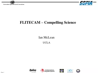FLITECAM – Compelling Science