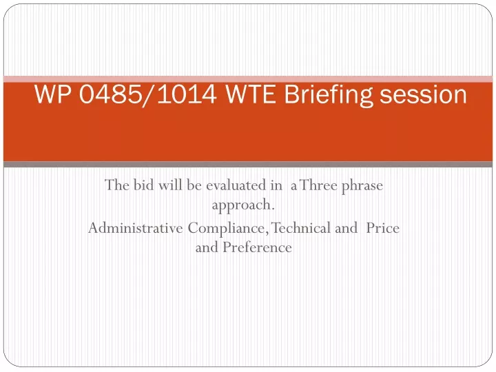 wp 0485 1014 wte briefing session