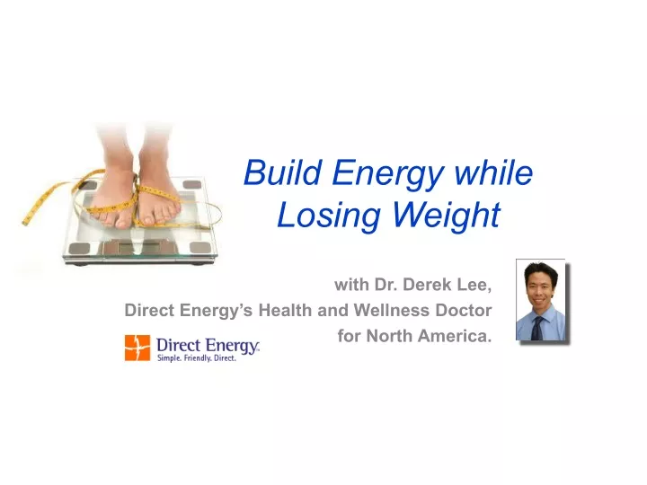 build energy while losing weight