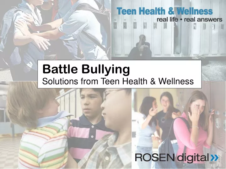 battle bullying solutions from teen health