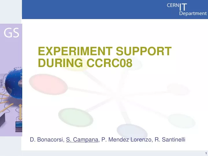 experiment support during ccrc08