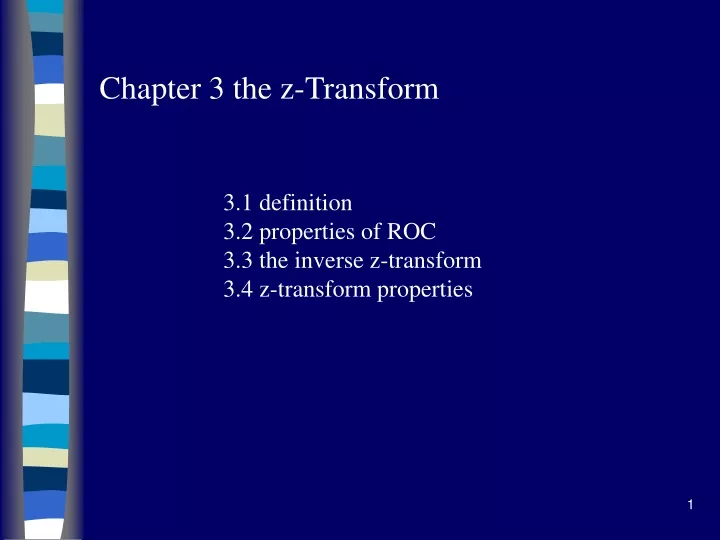 chapter 3 the z transform