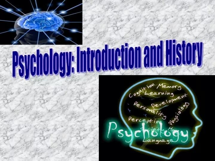 psychology introduction and history