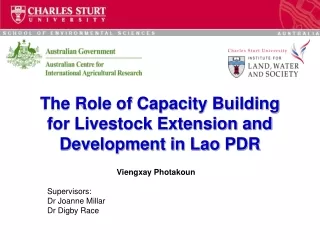The Role of Capacity Building for Livestock Extension and Development in Lao PDR