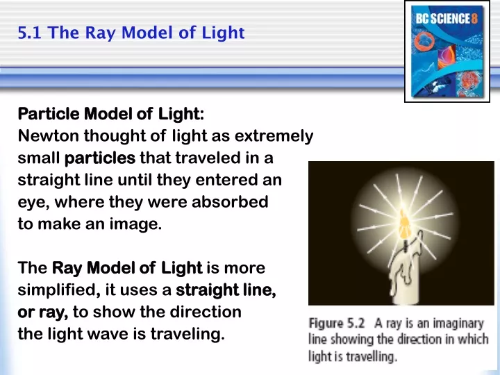 5 1 the ray model of light