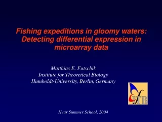Fishing expeditions in gloomy waters: Detecting differential expression in microarray data