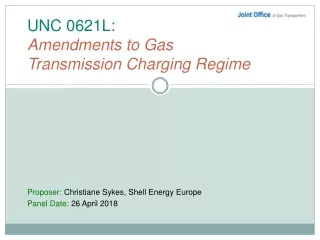 UNC 0621L: Amendments to Gas Transmission Charging Regime