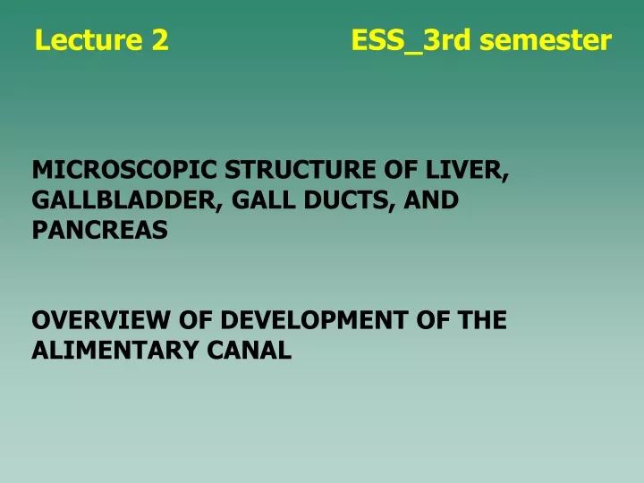 lecture 2 ess 3rd semester