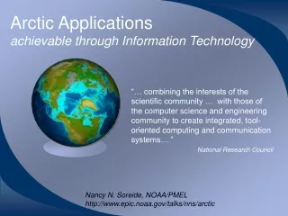 Arctic Applications  achievable through Information Technology