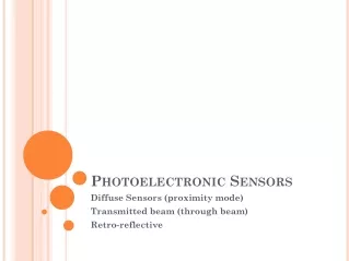 Photoelectronic  Sensors