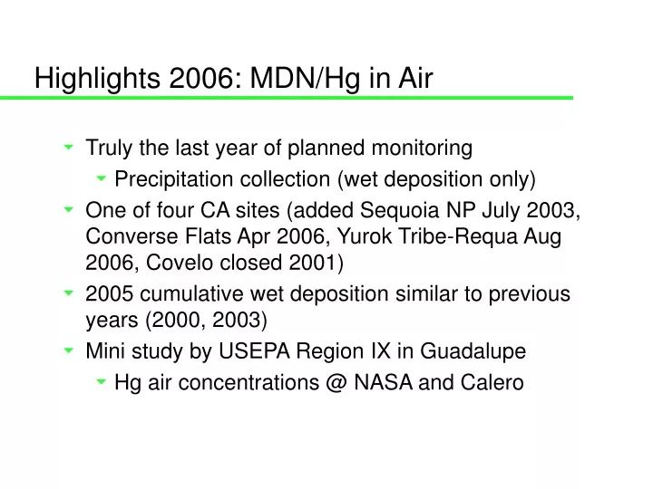 highlights 2006 mdn hg in air