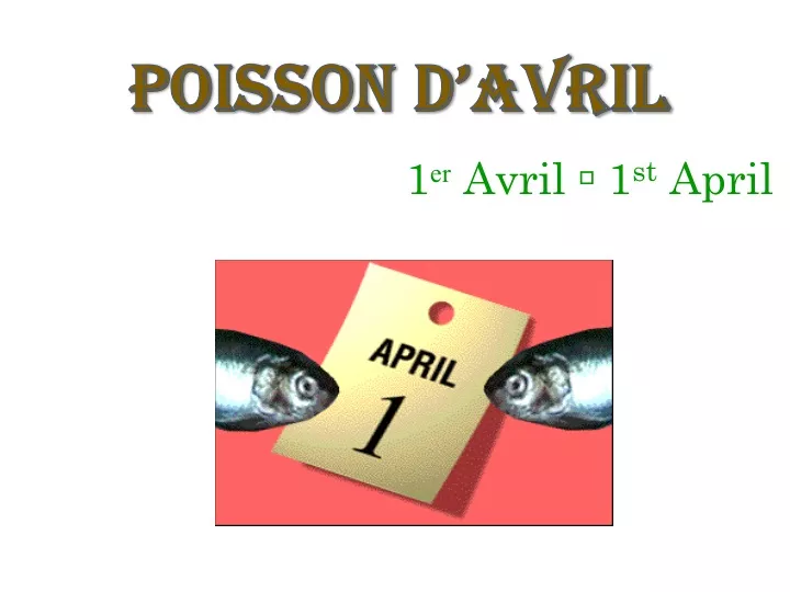 poisson d avril