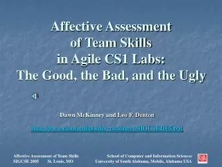 Affective Assessment  of Team Skills  in Agile CS1 Labs: The Good, the Bad, and the Ugly
